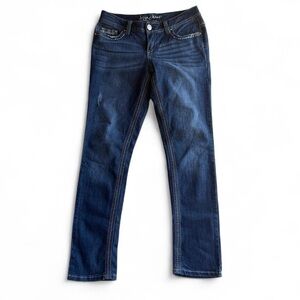 Ariya Deep Indigo Straight Leg Jeans